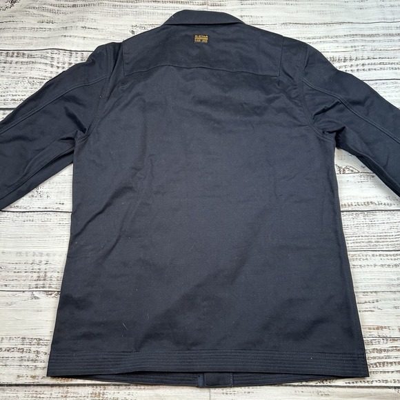 G-STAR RAW NAVAL OVERSHIRT AW MENS SIZE S NAVY BLUE BUTTON UP JACKET CANVAS - Picture 9 of 9
